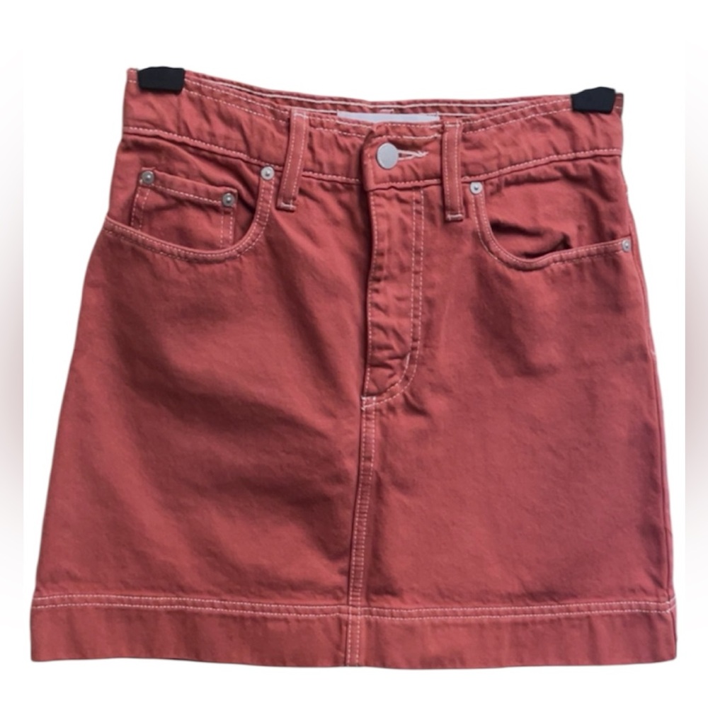 Nobody Denim Terracotta Mini Skirt